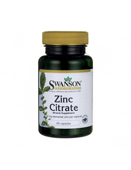 SWANSON Zinc Citrate 50mg 60kap