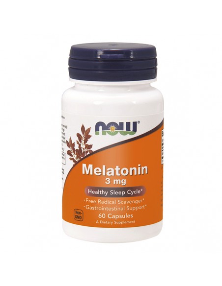 NOW FOODS Melatonin 3mg 60vegcap