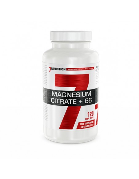 7NUTRITION Magnesium Citrate + B6 120vcap