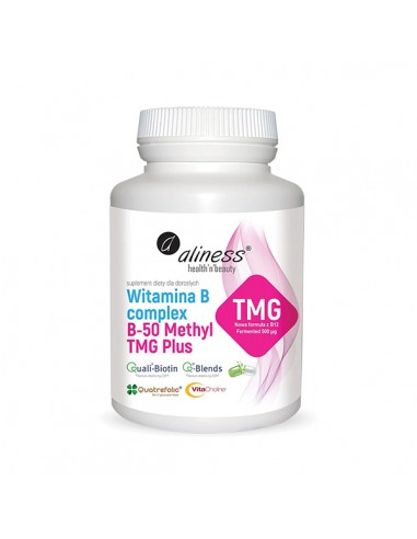 ALINESS Witamin B Complex B50 Methyl TMG Plus 100veg kap