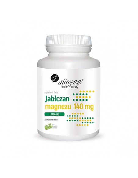 ALINESS Jabłczan Magnezu 140mg 100veg kap