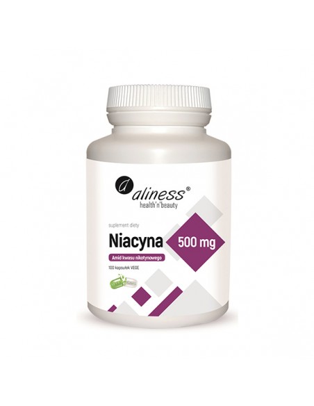 ALINESS Niacyna 500mg 100veg kap