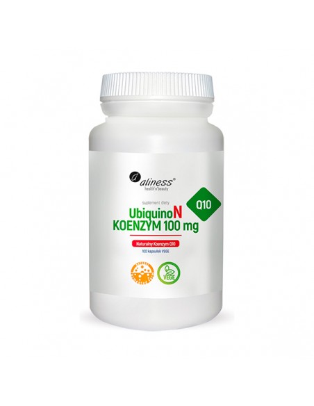 ALINESS UbiquinoN Naturalny KOENZYM Q10 100mg 100veg kap