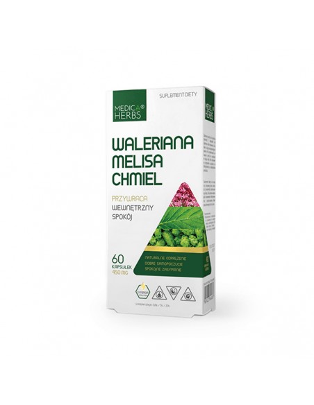 MEDICA HERBS Waleriana Melisa Chmiel 60kap