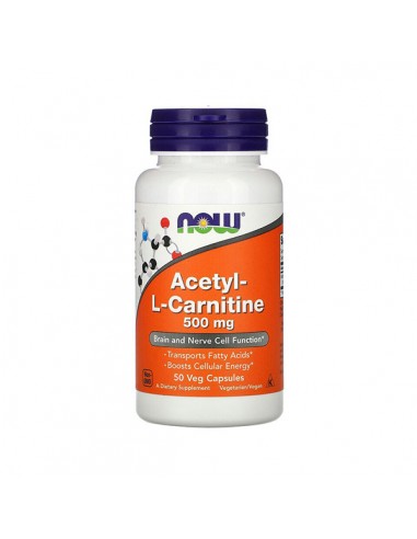 NOW FOODS Acetyl-L-Carnitine 500mg 50veg cap